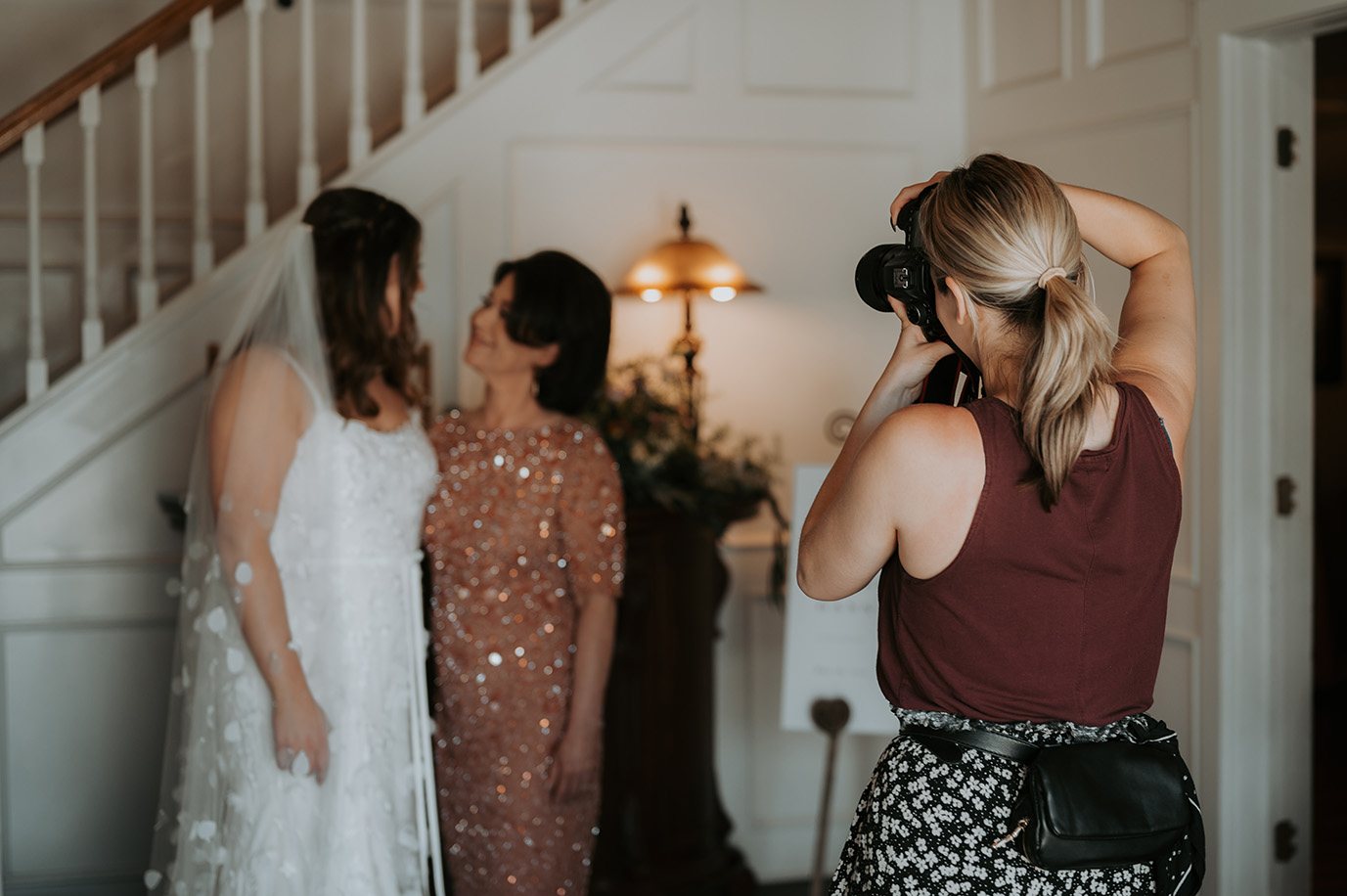 Behind the scenes on a wedding day